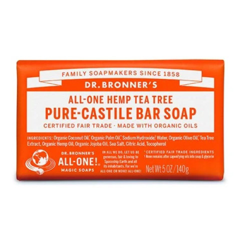 Dr Bronner's Pure-Castile Bar Soap Tea Tree