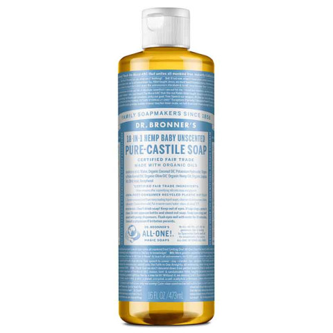 Dr Bronner's Pure-Castile Soap Baby Unscented