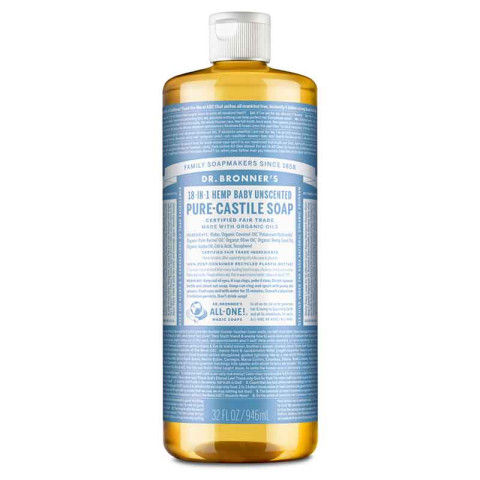 Dr Bronner's Pure-Castile Soap Baby Unscented