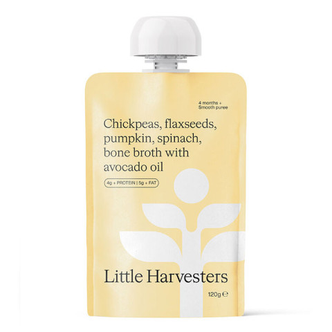 Little Harvesters Puree Pouch - Chickpeas Flax and Pumpkin