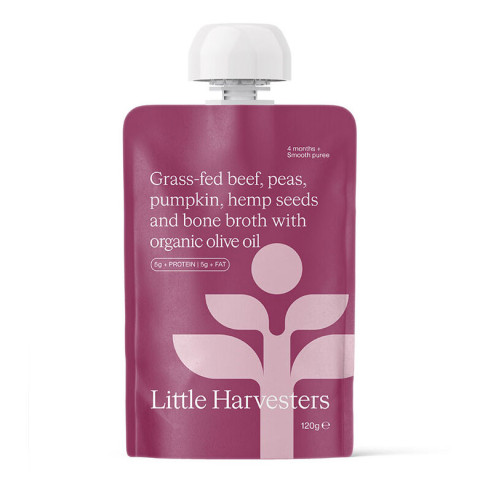 Little Harvesters Puree Pouch - Grass-Fed Beef and Peas