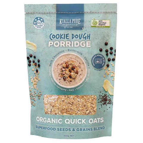 Kialla Quick Oats Cookie Dough Porridge Organic
