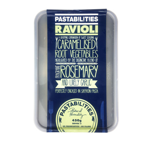 Pastabilities Ravioli Pasta - Caramelised Root Vegetables with Rosemary and Garlic