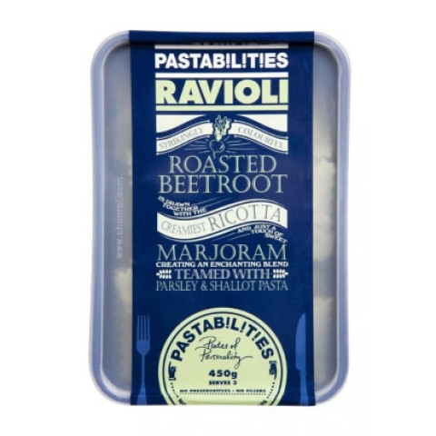 Pastabilities Ravioli Pasta - Roasted Beetroot, Ricotta and Margoram
