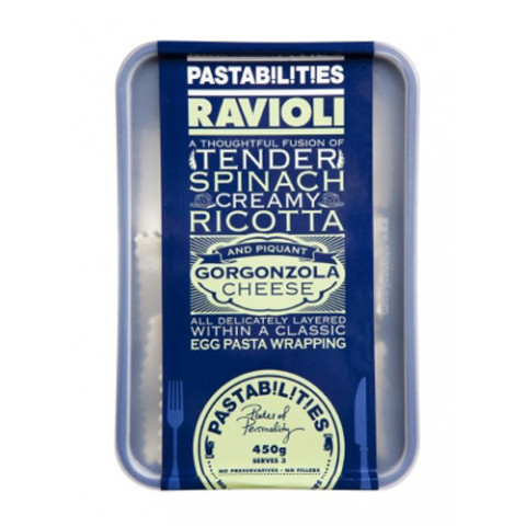 Pastabilities Ravioli Pasta - Spinach, Ricotta and Pinenuts