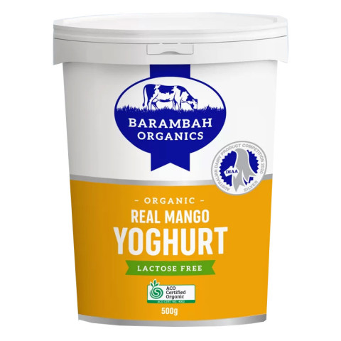 Barambah Organics Real Mango Yoghurt Lactose Free
