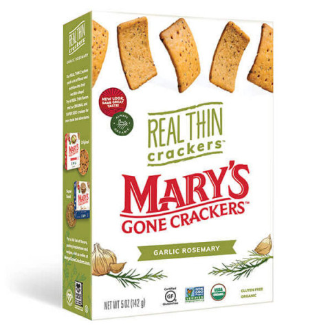 Mary’s Gone Crackers Real Thin Crackers Garlic Rosemary