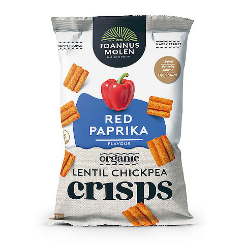 Joannus Molen Red Paprika Lentil Chickpea Chips Crisps