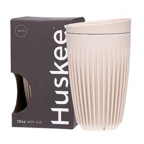 Huskee Reusable Coffee Cup Natural