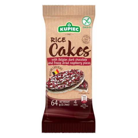 Kupiec Rice Cakes Dark Chocolate and Raspberry