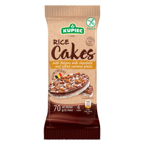 Kupiec Rice Cakes Milk Chocolate and Salted Caramel