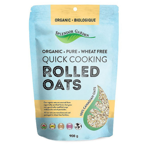 Splendor Garden Rolled Oats Quick Cooking Organic Wheat Free