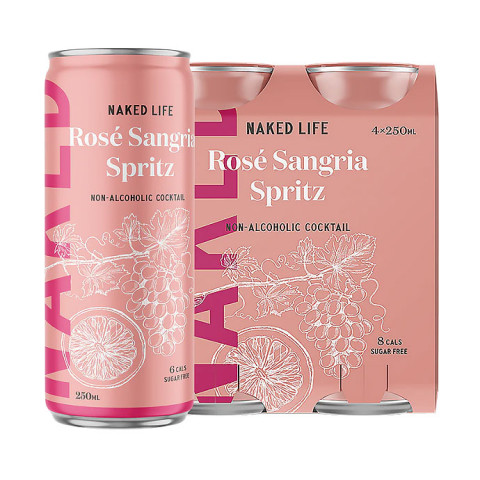 Naked Life Rose Sangria Spritz No Alcohol Cocktail