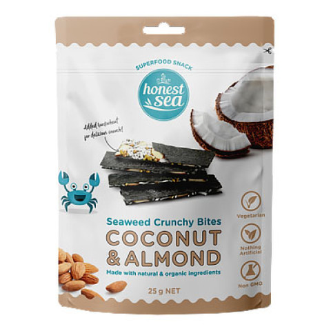 Honest Sea Seaweed Bites Almond and Coconut