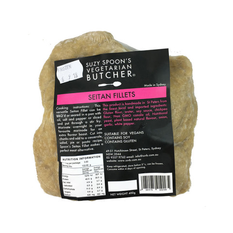 Suzy Spoon’s Vegetarian Butcher Seitan Fillets