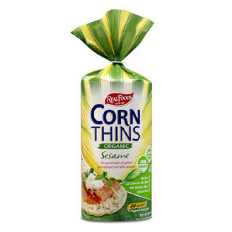 Real Foods Corn Thins Sesame