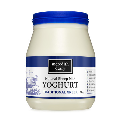 Meredith Dairy Sheep’s Milk Traditional Greek Yogurt (blue lid) - Clearance