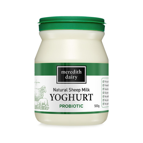 Meredith Dairy Sheep’s Milk Yoghurt Natural (green lid) - Clearance