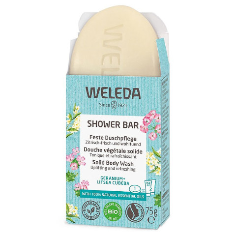 Weleda Shower Bar - Geranium and Litsea Cubeba