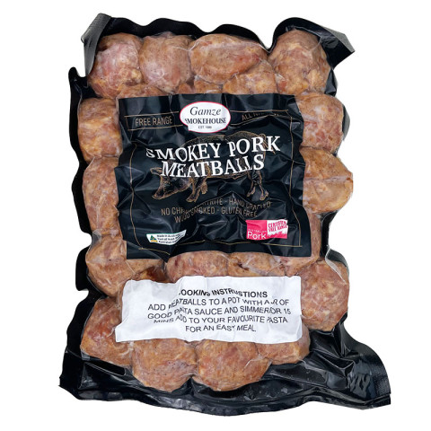 Gamze Smokehouse Smokey Meatballs Chemical Nitrate Free