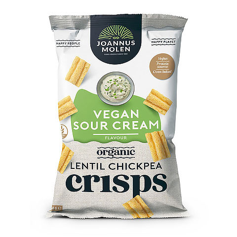 Joannus Molen Sour Cream (vegan) Lentil Chickpea Chips Crisps