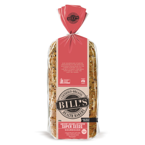 Bill's Organic Bread Sourdough Activated Ancient Grains and Super Seeds