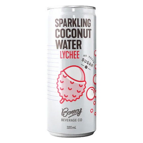 Bonsoy Beverage Co Sparkling Coconut Water with Lychee