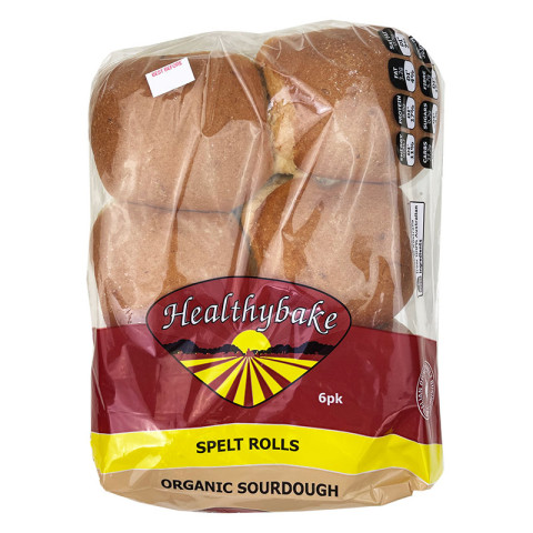 Healthybake Spelt White Rolls Organic