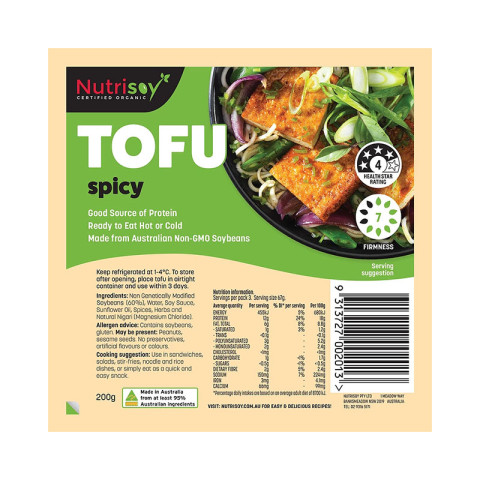 Nutrisoy Spicy Tofu