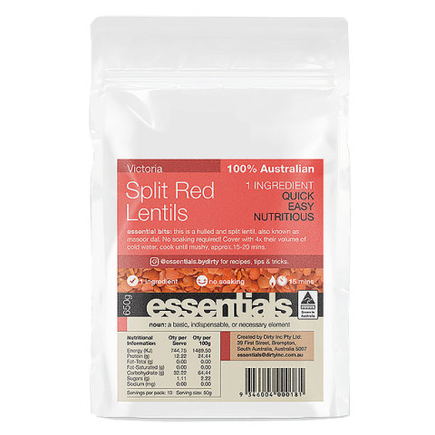 Dirty Inc Split Red Lentils