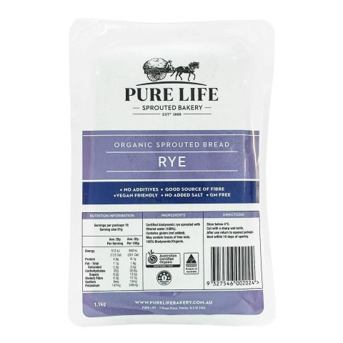Pure Life Sprouted Rye Bread - Clearance