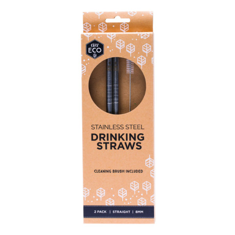 Ever Eco Stainless Steel Straws - Straight