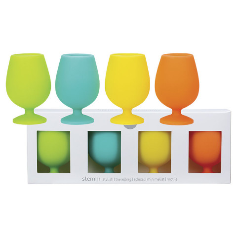 Porter Green Stemm Silicone Wine Glass Set Campinas