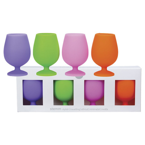 Porter Green Stemm Silicone Wine Glass Set Vitoria