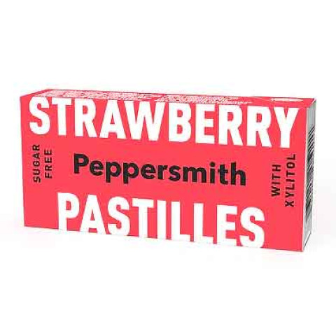 Peppersmith Strawberry Xylitol Pastilles