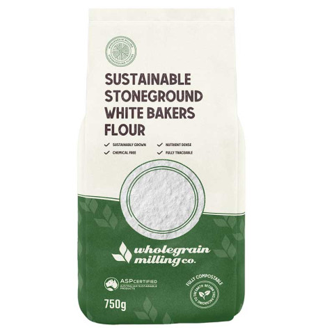 Wholegrain Milling Sustainable Stoneground White Bakers Flour
