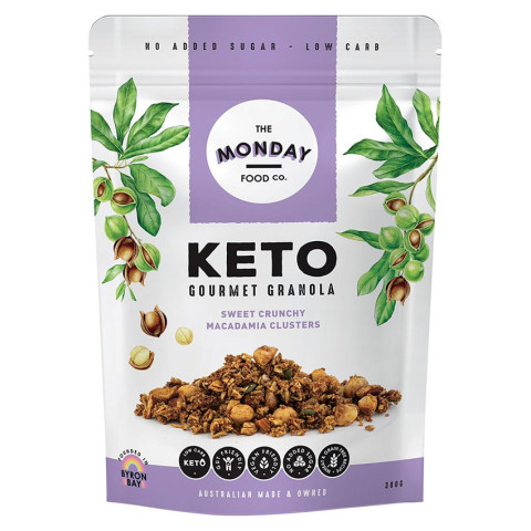 The Monday Food Co. Keto Granola Sweet Crunchy Macadamia Cluster