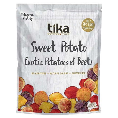 Tika Artesan Chips Sweet Potato, Exotic Potatoes and Beets Chips