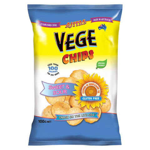 Vege Chips  Sweet and Sour Chips - Clearance
