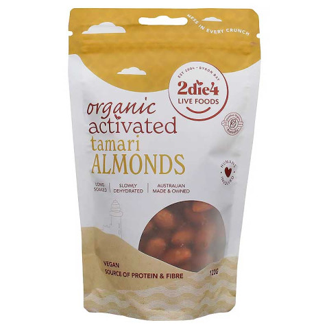 2Die4 Live Foods Tamari Almonds Organic Activated