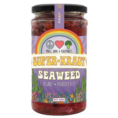 Peace Love and Vegetables Tasmanian Seaweed SuperKraut