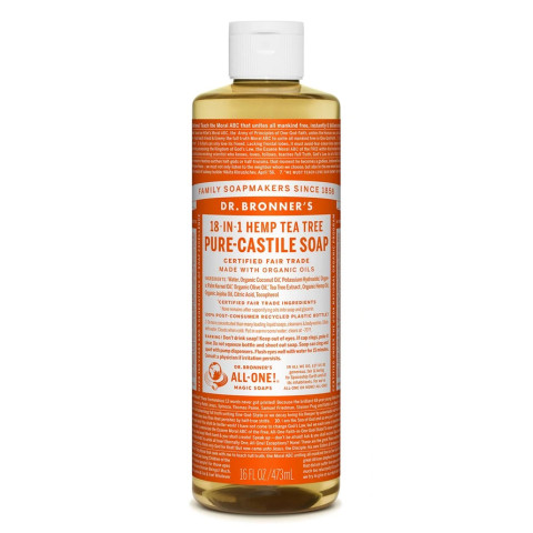 Dr Bronner's Pure Castile Liquid Soap Tea Tree