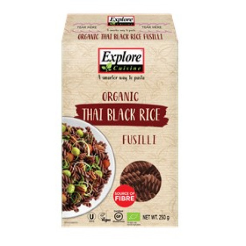 Explore Cuisine Thai Black Rice Fusilli - Clearance