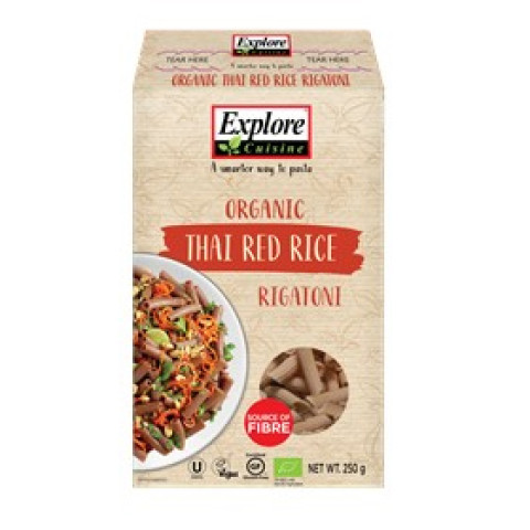 Explore Cuisine Thai Red Rice Rigatoni