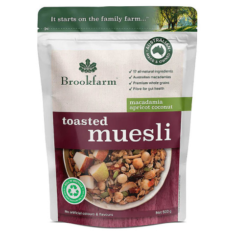 Brookfarm Toasted Macadamia Muesli with Apricot and Coconut
