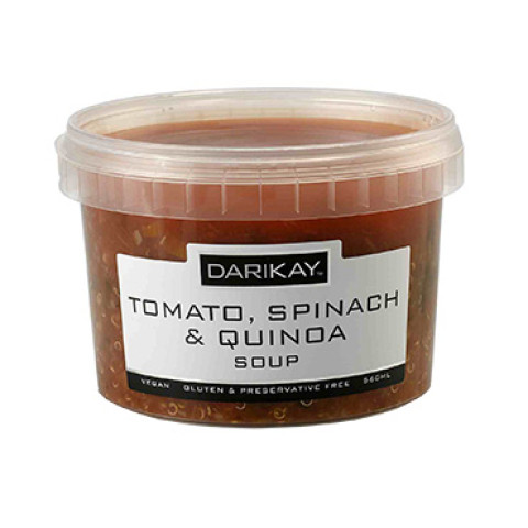 Dari’s Tomato Spinach Quinoa Soup<br>