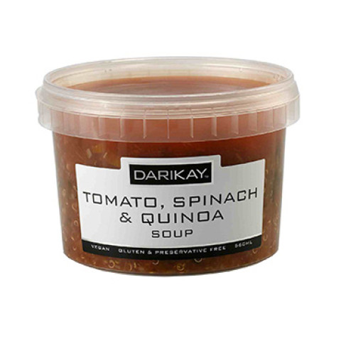 Dari’s Tomato Spinach Quinoa Soup