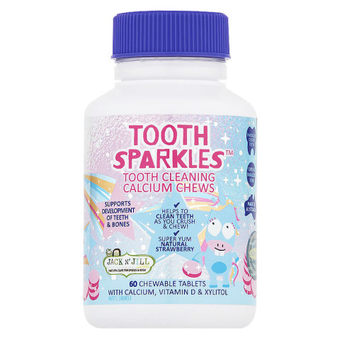 Jack N’ Jill Tooth Sparkles Tooth Cleaning Calcium Chews