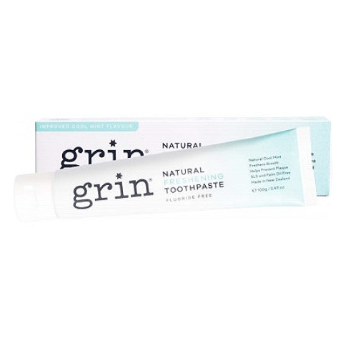 Grin Toothpaste Freshening Cool Mint Fluoride Free