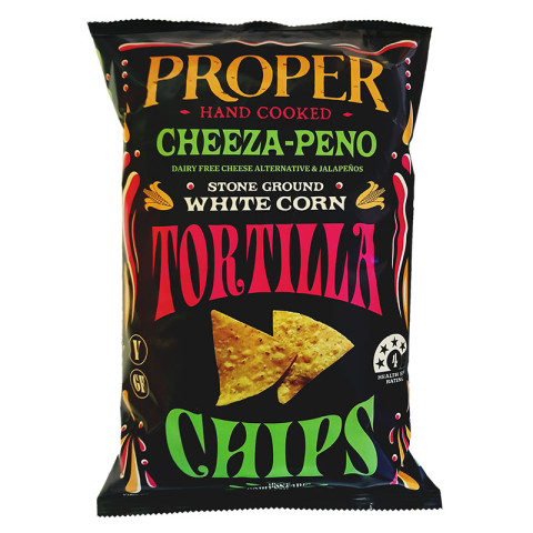 Proper Crisps Tortilla Chips Cheeza-Peno